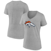Denver Broncos Women's Primary Team Logo V-Neck T-Shirt