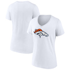 Denver Broncos Women's Primary Team Logo V-Neck T-Shirt