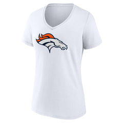 Denver Broncos Women's Primary Team Logo V-Neck T-Shirt
