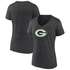 Green Bay Packers Women's Primary Team Logo V-Neck T-Shirt
