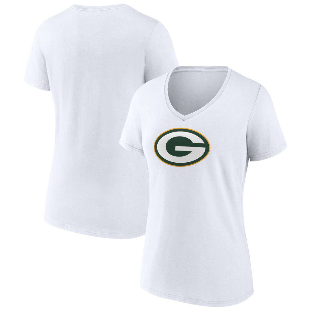 Green Bay Packers Women's Primary Team Logo V-Neck T-Shirt