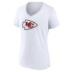 Kansas City Chiefs Women's Primary Team Logo V-Neck T-Shirt