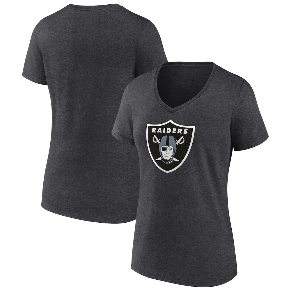 Las Vegas Raiders Women's Primary Team Logo V-Neck T-Shirt
