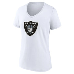 Las Vegas Raiders Women's Primary Team Logo V-Neck T-Shirt