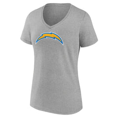 Los Angeles Chargers Women's Primary Team Logo V-Neck T-Shirt
