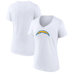Los Angeles Chargers Women's Primary Team Logo V-Neck T-Shirt