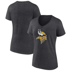 Minnesota Vikings Women's Primary Team Logo V-Neck T-Shirt