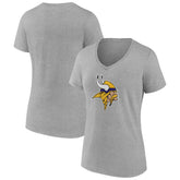 Minnesota Vikings Women's Primary Team Logo V-Neck T-Shirt