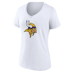 Minnesota Vikings Women's Primary Team Logo V-Neck T-Shirt