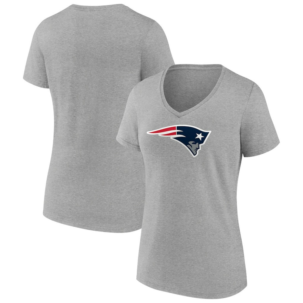 New England Patriots Women's Primary Team Logo V-Neck T-Shirt