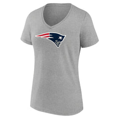 New England Patriots Women's Primary Team Logo V-Neck T-Shirt