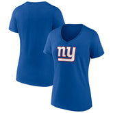New York Giants Women's Primary Team Logo V-Neck T-Shirt