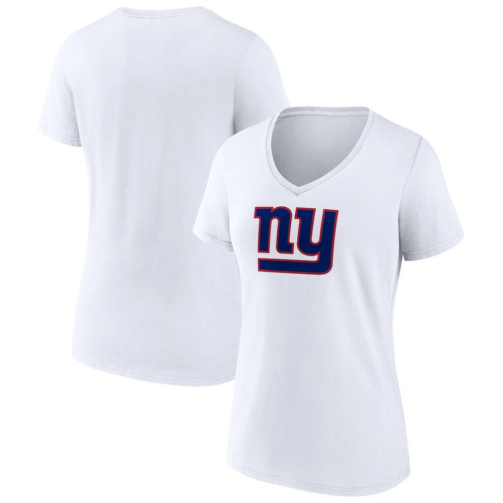New York Giants Women's Primary Team Logo V-Neck T-Shirt
