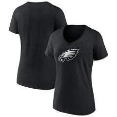 Philadelphia Eagles Women's Primary Team Logo V-Neck T-Shirt