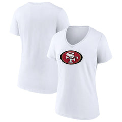 San Francisco 49ers Women's Primary Team Logo V-Neck T-Shirt