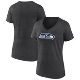 Seattle Seahawks Women's Primary Team Logo V-Neck T-Shirt
