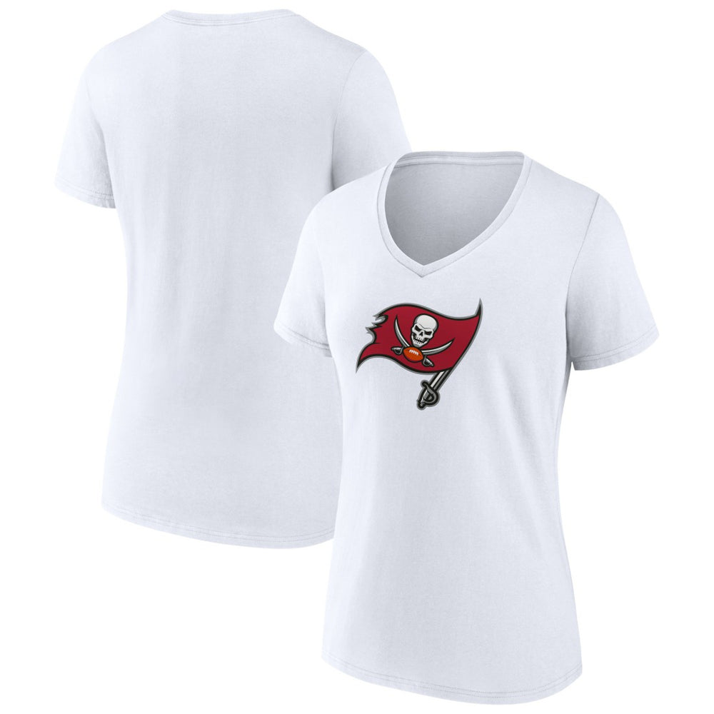 Tampa Bay Buccaneers Women's Primary Team Logo V-Neck T-Shirt