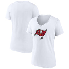 Tampa Bay Buccaneers Women's Primary Team Logo V-Neck T-Shirt