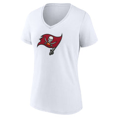 Tampa Bay Buccaneers Women's Primary Team Logo V-Neck T-Shirt