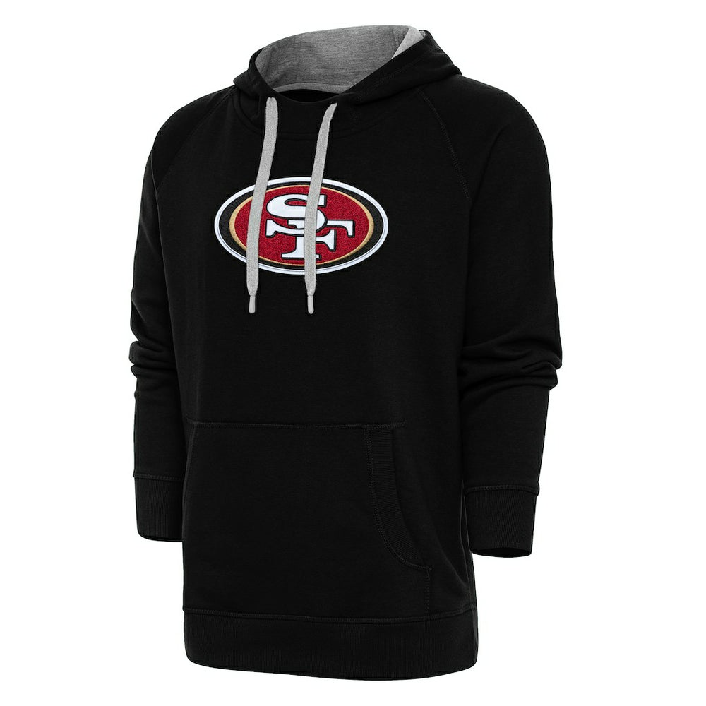 San Francisco 49ers Antigua Victory Chenille Pullover Hoodie