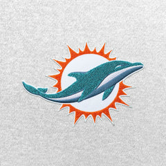 Miami Dolphins Antigua Victory Chenille Pullover Hoodie