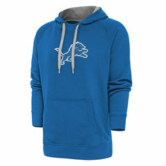 Detroit Lions Antigua Victory Chenille Pullover Hoodie