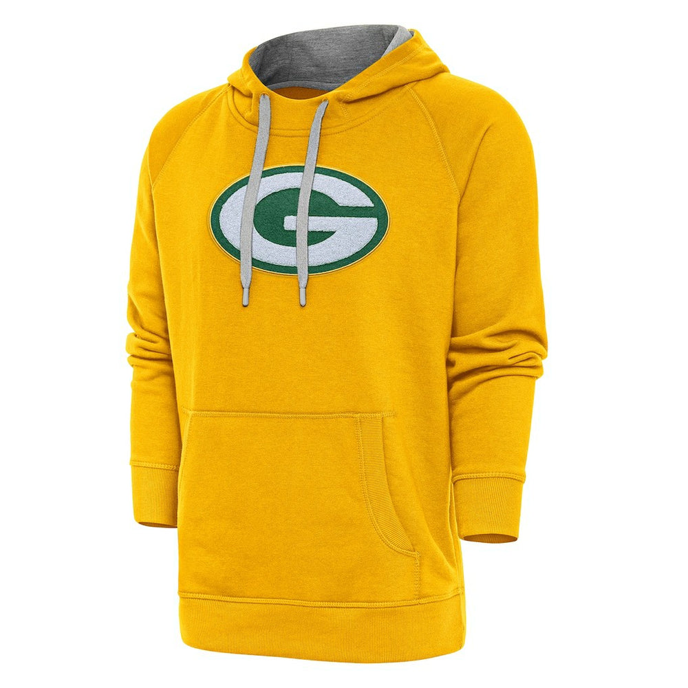 Green Bay Packers Antigua Victory Chenille Pullover Hoodie