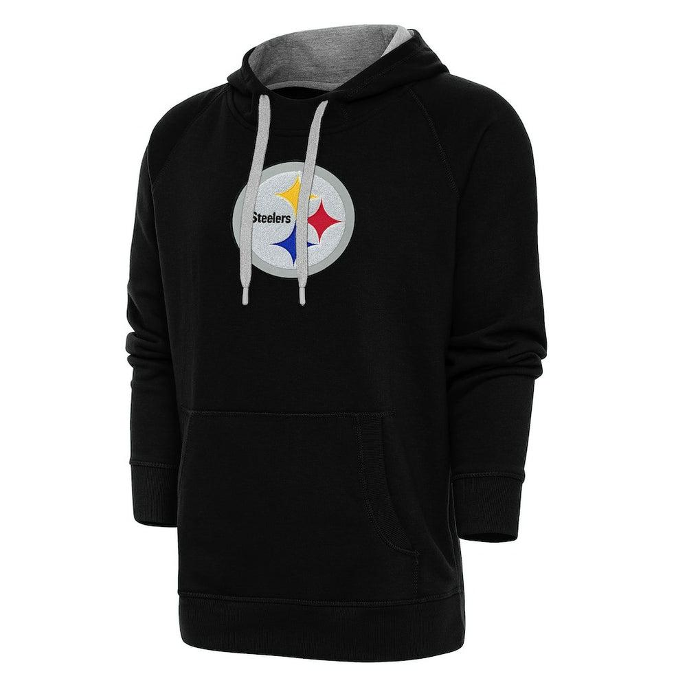 Pittsburgh Steelers Antigua Victory Chenille Pullover Hoodie