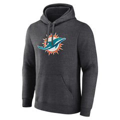 Miami Dolphins Primary Team Logo Fitted Pullover Hoodie
