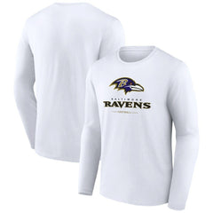 Baltimore Ravens Logo Team Lockup Long Sleeve T-Shirt