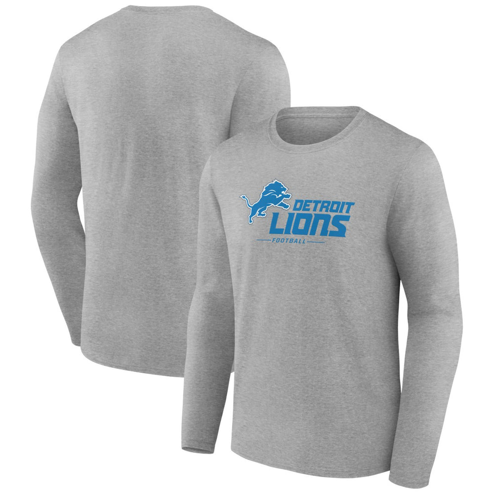 Detroit Lions Logo Team Lockup Long Sleeve T-Shirt