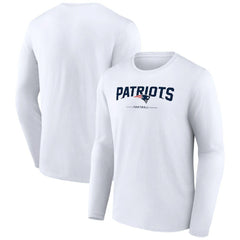 New England Patriots Logo Team Lockup Long Sleeve T-Shirt