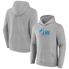 Detroit Lions Primary Logo Team Lockup Fitted Pullover Hoodie