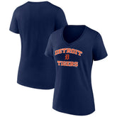 Detroit Tigers Women's Heart and Soul V-Neck T-Shirt | MLB For sale