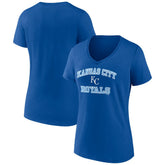 Kansas City Royals Women's Heart and Soul V-Neck T-Shirt | MLB For sale