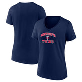 Minnesota Twins Women's Heart and Soul V-Neck T-Shirt | MLB New
