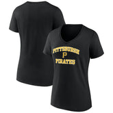 Pittsburgh Pirates Women's Heart and Soul V-Neck T-Shirt | MLB US