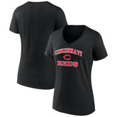 Cincinnati Reds Women's Heart and Soul V-Neck T-Shirt | MLB US