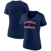 Los Angeles Angels Women's Heart and Soul V-Neck T-Shirt | MLB On Sale