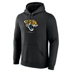 Jacksonville Jaguars Logo Team Lockup Fitted Pullover Hoodie