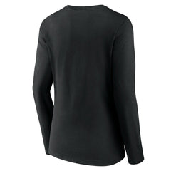 Jacksonville Jaguars Women's Logo Team Lockup Long Sleeve V-Neck T-Shirt