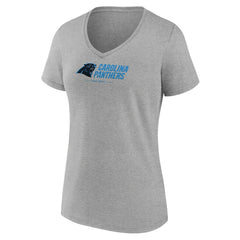 Carolina Panthers Women's Logo Team Lockup V-Neck T-Shirt