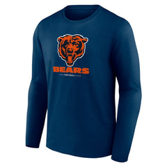 Chicago Bears Logo Team Lockup Long Sleeve T-Shirt