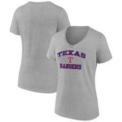 Texas Rangers Women's Heart and Soul V-Neck T-Shirt | MLB On Sale