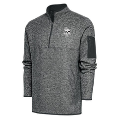 Minnesota Vikings Antigua Metallic Logo Fortune Quarter-Zip Jacket