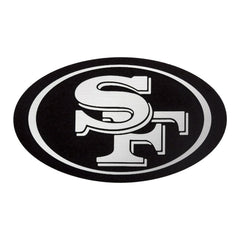 San Francisco 49ers Antigua Metallic Logo Victory Pullover Hoodie
