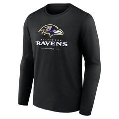 Baltimore Ravens Logo Team Lockup Long Sleeve T-Shirt