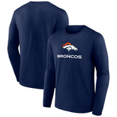 Denver Broncos Logo Team Lockup Long Sleeve T-Shirt