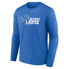 Detroit Lions Logo Team Lockup Long Sleeve T-Shirt