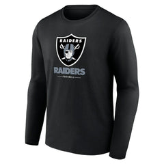 Las Vegas Raiders Logo Team Lockup Long Sleeve T-Shirt
